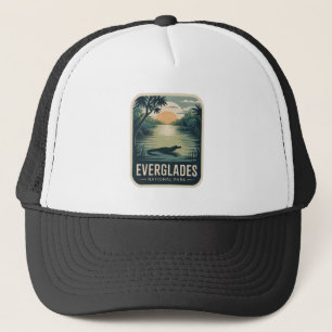 Everglades National Park Alligator Badge Trucker Hat