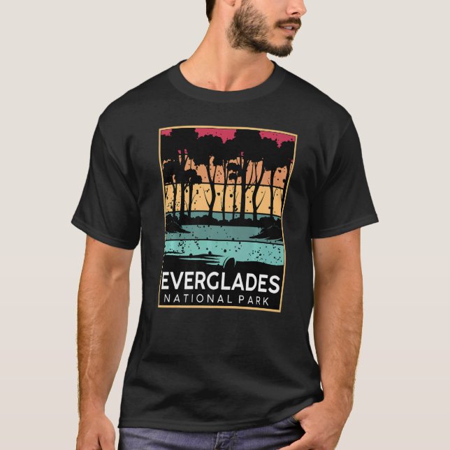 Everglades National Park Alligator Wetlands Hiking T-Shirt (Front)