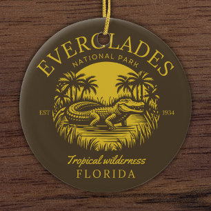 Everglades National Park Florida Ceramic Tree Decoration
