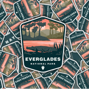 Everglades National Park Florida   Die-Cut Sticker
