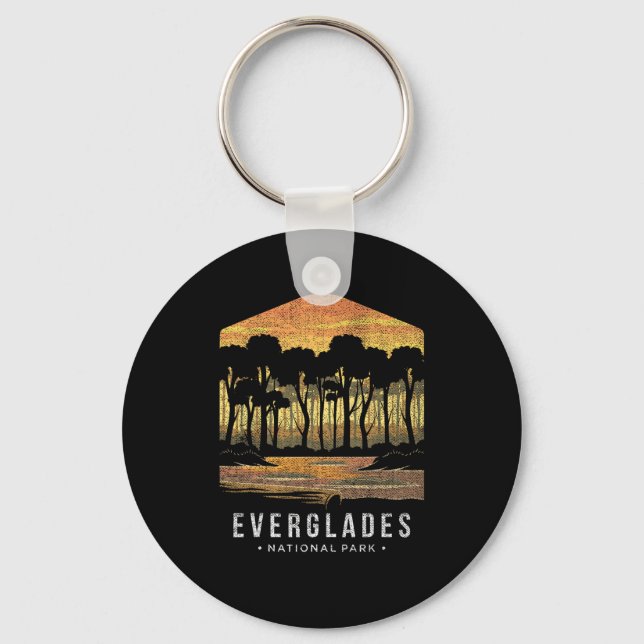 Everglades National Park Florida Fl Citrus State V Key Ring (Front)