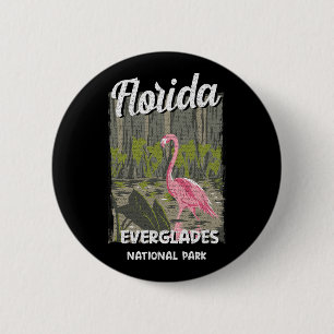Everglades National Park Florida Fl Vibes Sunshine 6 Cm Round Badge