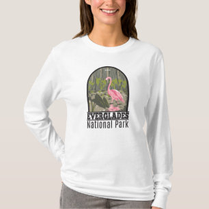 Everglades National Park Florida Flamingo Vintage T-Shirt