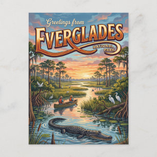 Everglades National Park Florida Postcard