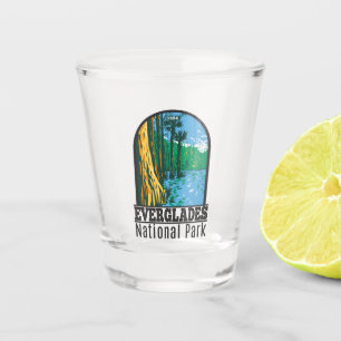 Everglades National Park Florida Vintage Shot Glass