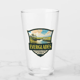 Everglades National Park Illustration Travel Art Glass