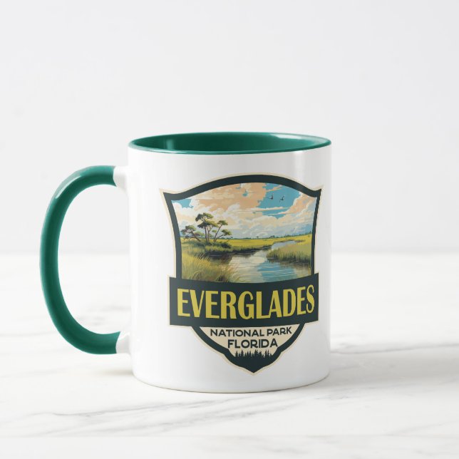 Everglades National Park Illustration Travel Art Mug (Left)