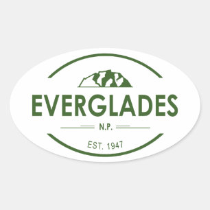 Everglades National Park Oval Sticker