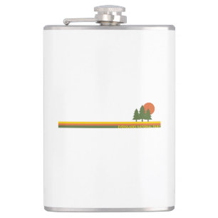 Everglades National Park Pine Trees Sun Hip Flask