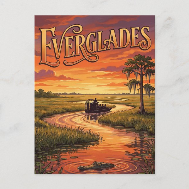 Everglades National Park Postcard (Front)