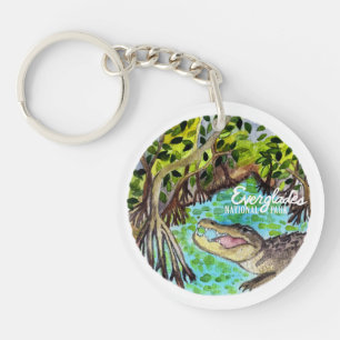 Everglades National Park Watercolor Key Ring