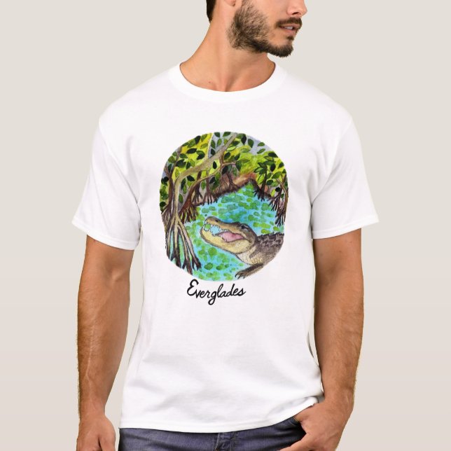 Everglades National Park Watercolor T-Shirt (Front)