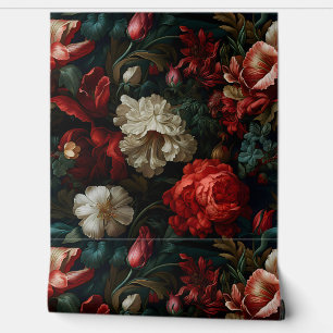 Everglow Noel Florals Botanical Wallpaper
