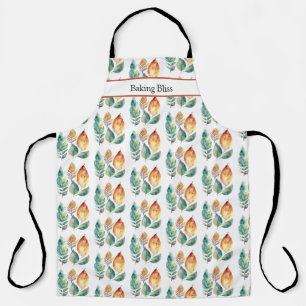  Evergreen & Amber Foliage Art, custom Apron