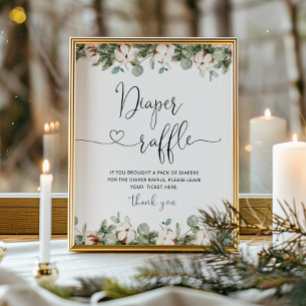 Evergreen Baby it's cold outside diaper raffle Poster