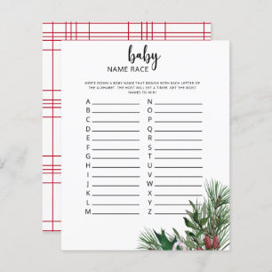 Evergreen Baby name race game