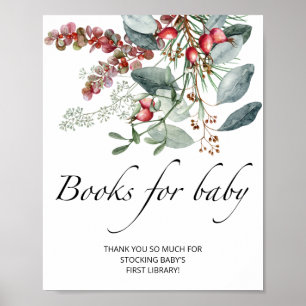 Evergreen baby shower books for baby poster