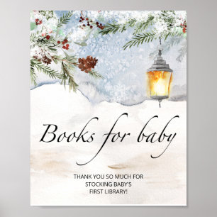Evergreen baby shower books for baby poster