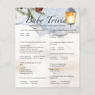Evergreen Baby Trivia Baby Shower Game