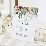 Evergreen bridal shower Date jar Pedestal Sign<br><div class="desc">Evergreen bridal shower Date jar Pedestal Sign. Date night ideas sign.
Matching items available.</div>