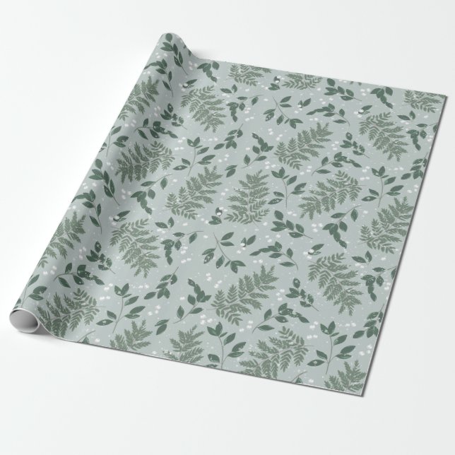 Evergreen Cheer Wrapping Paper (Unrolled)