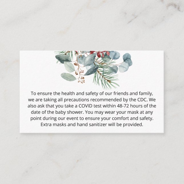 Evergreen Christmas Custom notes (Front)