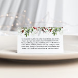 Evergreen Christmas Custom notes Enclosure Card<br><div class="desc">Evergreen Christmas Custom notes Enclosure Card. Health and safety notes. Customise with your text. 
Matching items available.</div>