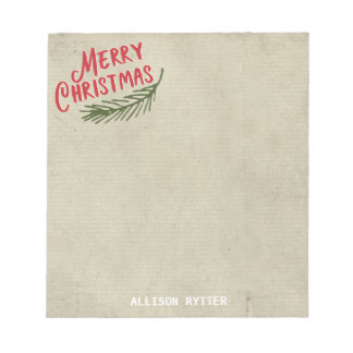 Evergreen Christmas | Notepad