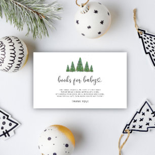 Evergreen Christmas snow books for baby  Enclosure Card