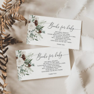 Evergreen Christmas winter books for baby ticket Enclosure Card