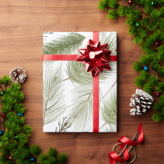 Evergreen Christmas Wrapping Paper 