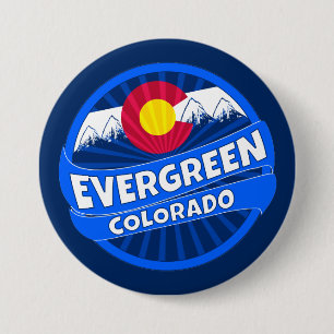 Evergreen Colorado mountain burst button
