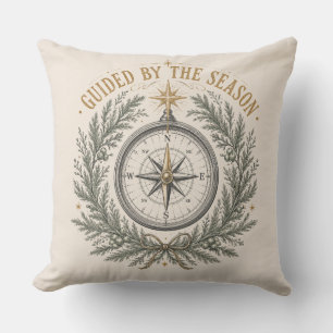 Evergreen Compass Cabin Christmas Decor Cushion