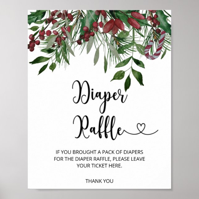 Evergreen diaper raffle poster (Front)