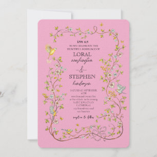 Evergreen Elegance Wedding Invitation