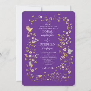 Evergreen Elegance Wedding Invitation