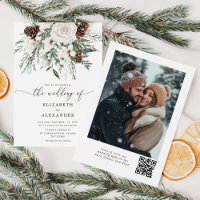 Evergreen elegant winter wedding
