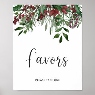 Evergreen Favors Poster