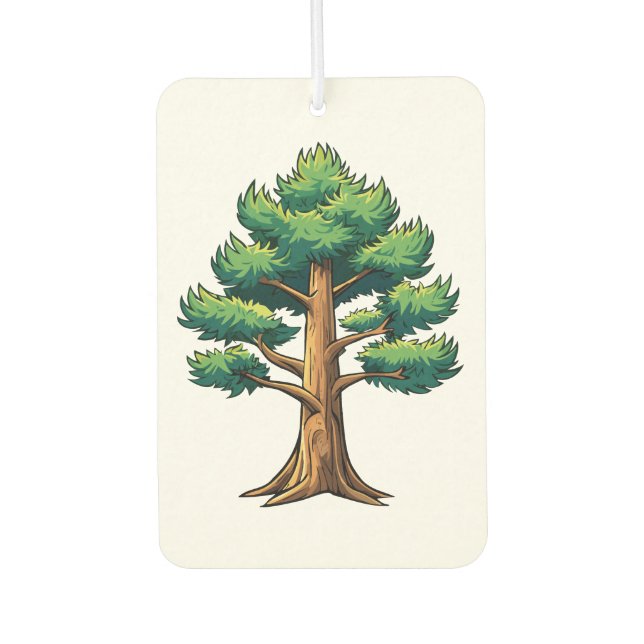 Evergreen forest car air freshener (Front)