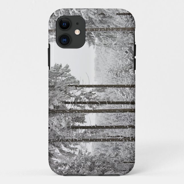 Evergreen forest in winter Case-Mate iPhone case (Back)