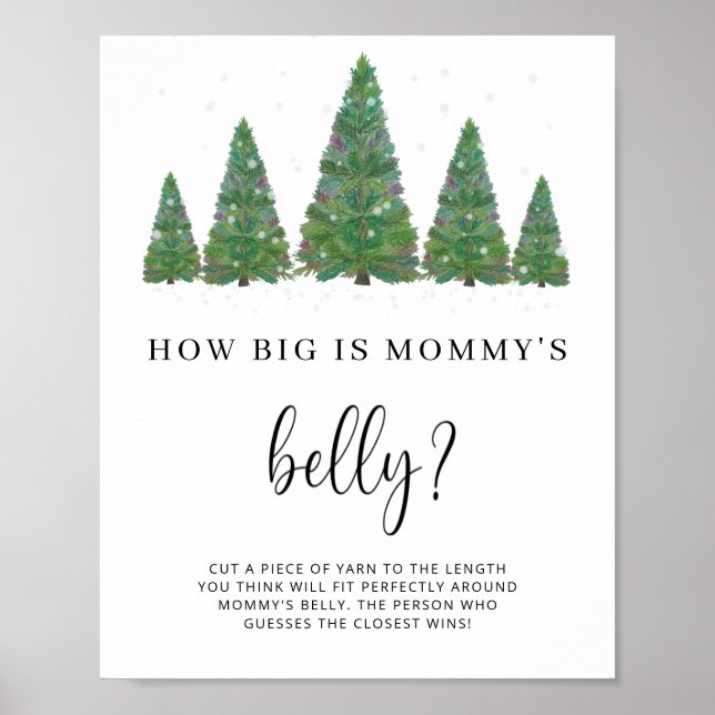 Evergreen how big is mommy's belly game  poster (Front)