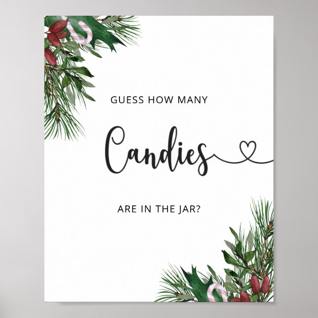 Evergreen hOW many candies Poster (Front)