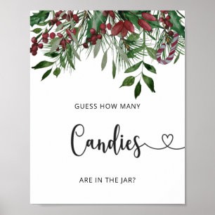 Evergreen hOW many candies Poster