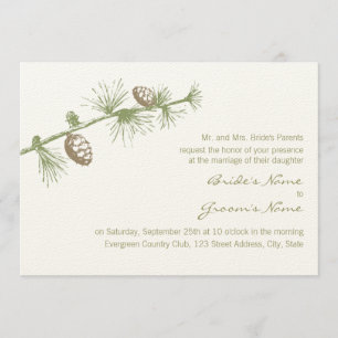 Evergreen Invitation