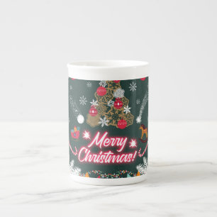 Evergreen Joy of Christmas Bone China Mug