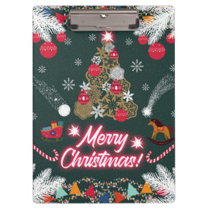 Evergreen Joy of Christmas Clipboard