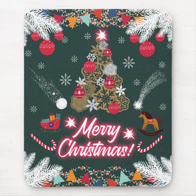 Evergreen Joy of Christmas Mouse Mat (Front)