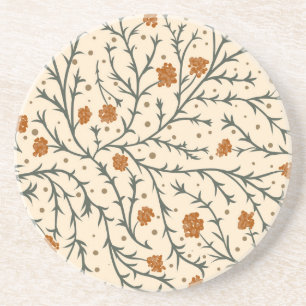 Evergreen Kisses Under the Mistletoe Coaster