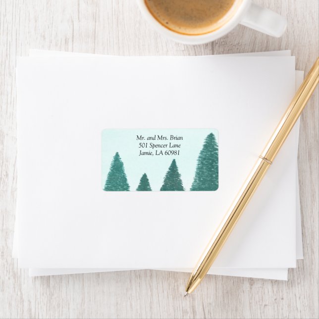 Evergreen Landscape Label (Insitu)