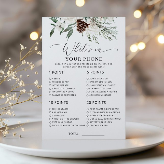 Evergreen minimal what's on your phone game (Creator Uploaded)